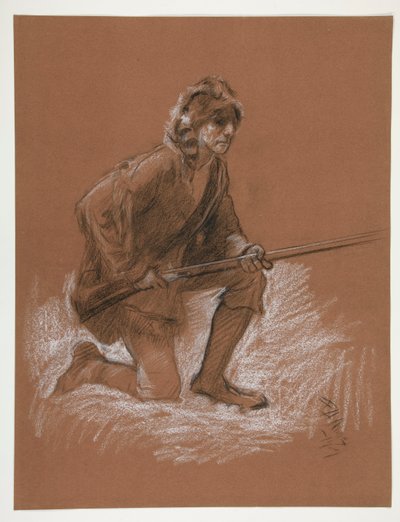 Figurální studie pro od Edwin Austin Abbey