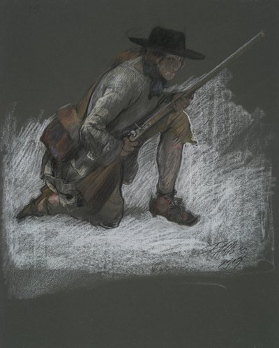 Figurální studie pro od Edwin Austin Abbey