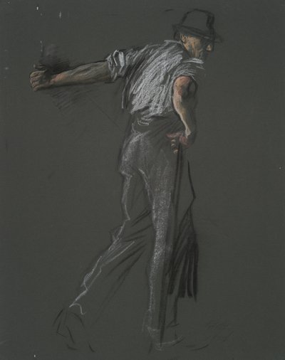 Figurální studie pro od Edwin Austin Abbey