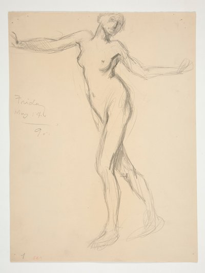 Figurální studie pro od Edwin Austin Abbey