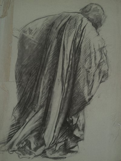 Figurální studie pro Galahad v od Edwin Austin Abbey