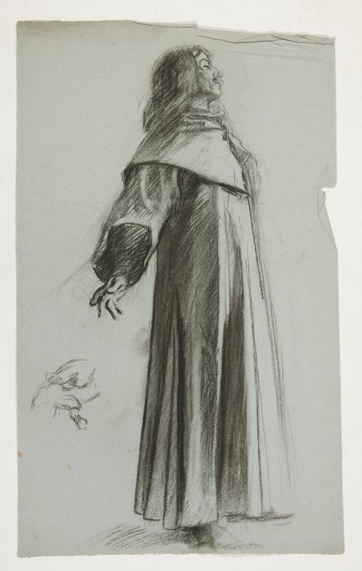 Figurální studie pro krále Artuše od Edwin Austin Abbey