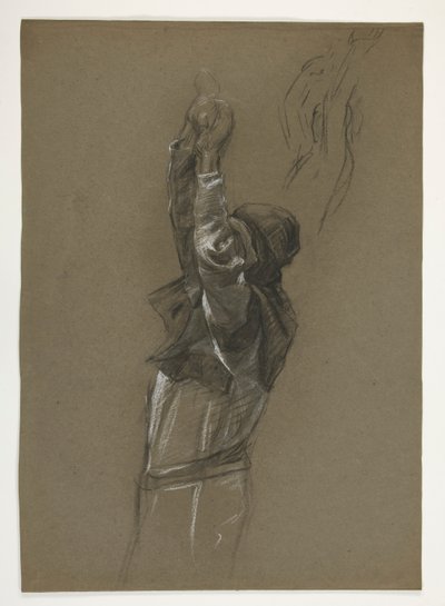 Figurální studie pro krále Artuše od Edwin Austin Abbey