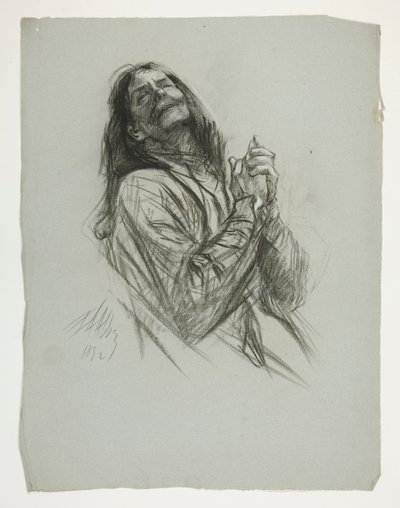 Figurální studie pro krále Artuše od Edwin Austin Abbey