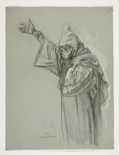 Figurální studie pro krále Artuše od Edwin Austin Abbey