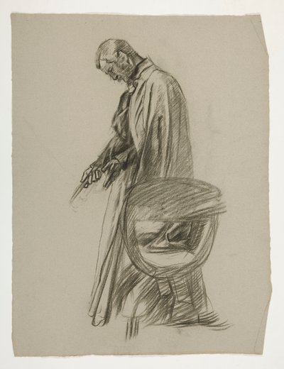 Figurální studie pro krále Artuše od Edwin Austin Abbey