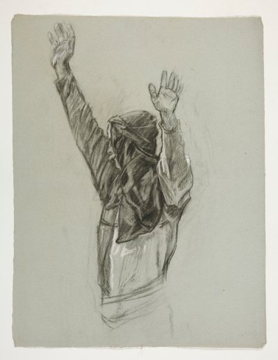 Figurální studie pro krále Artuše od Edwin Austin Abbey