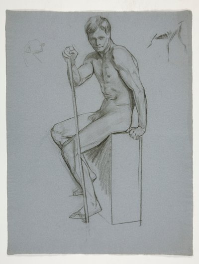 Figurální studie pro The Spirit of Vulcan, Genius of the Workers in Iron and Steel, Capitol Rotunda, Harrisburg, Pennsylvania od Edwin Austin Abbey