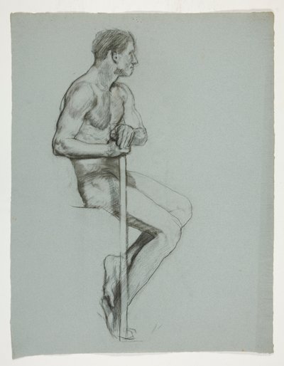 Figurální studie pro The Spirit of Vulcan, Genius of the Workers in Iron and Steel, Capitol Rotunda, Harrisburg, Pennsylvania od Edwin Austin Abbey