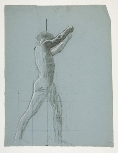 Figurální studie pro The Spirit of Vulcan, Genius of the Workers in Iron and Steel, Capitol Rotunda, Harrisburg, Pennsylvania od Edwin Austin Abbey
