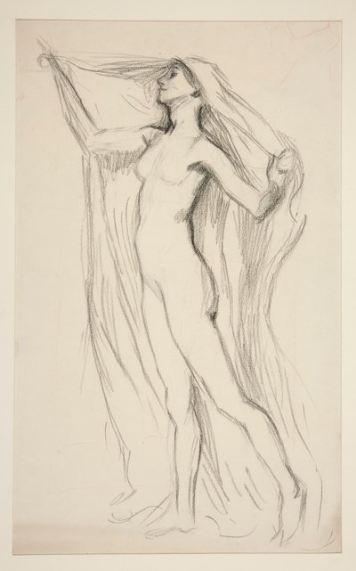 Figurální studie pro nástěnnou malbu v budově State Capitol v Harrisburgu, Pennsylvania, 1902-1911 (dokončil John Singer Sargent) od Edwin Austin Abbey
