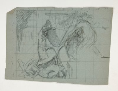 Figurální studie k Sedmi smrtelných hříchů z The Quest of the Holy Grail (série patnácti obrazů pro Boston Public Library, dokončena v roce 1901) od Edwin Austin Abbey
