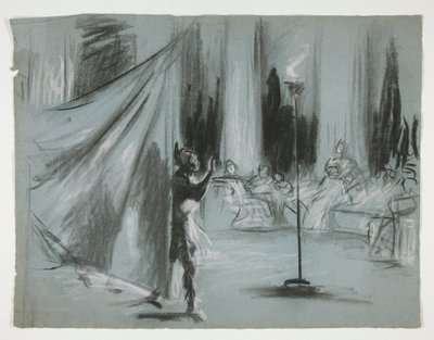 Postavy v sále od Edwin Austin Abbey