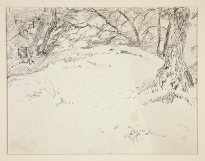 Lesní scéna od Edwin Austin Abbey