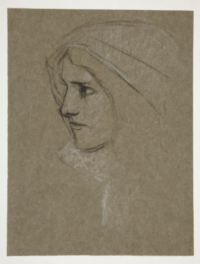 Hlava Cordelie od krále Leara od Edwin Austin Abbey