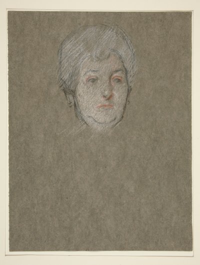 Hlava starší ženy pro korunovaci Edwarda. VII od Edwin Austin Abbey