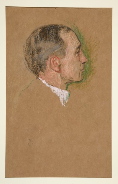 Hlava člověka, korunovace Edwarda VII od Edwin Austin Abbey