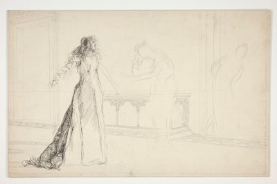 Julie v hale, od Romea a Julie od Edwin Austin Abbey