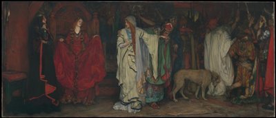 „Král Lear“, dějství I, scéna I od Edwin Austin Abbey