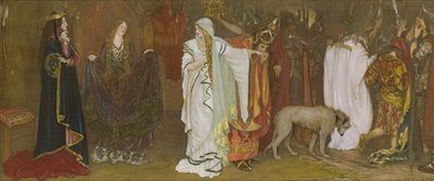 Král Lear, dějství I, scéna I, Cordeliino rozloučení, 1898 od Edwin Austin Abbey
