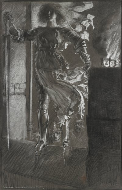 La Pucelle, od krále Jindřicha VI., část I, dějství 3, scéna 2 od Edwin Austin Abbey