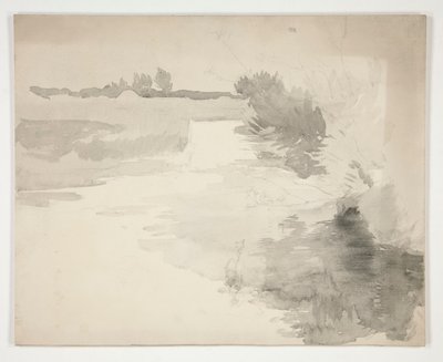 Krajina u řeky od Edwin Austin Abbey
