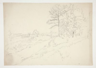 Krajina se silnicí procházející od Edwin Austin Abbey