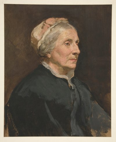 Portrét starší ženy (neznámý hlídač) od Edwin Austin Abbey