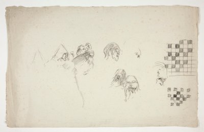 List náčrtů pro od Edwin Austin Abbey