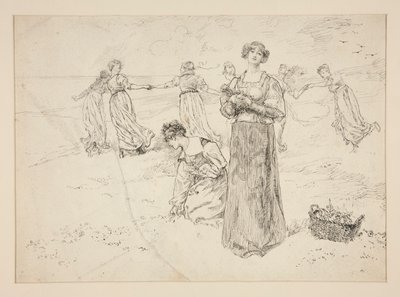 Skica pro od Edwin Austin Abbey