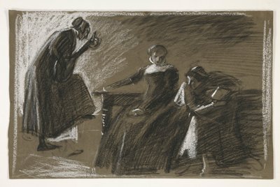 Náčrt pro neidentifikovanou Shakespearovu hru od Edwin Austin Abbey