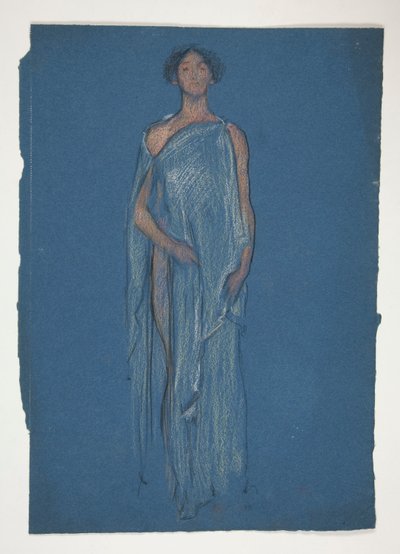 Skica ženy - kostýmní studie pro divadelní hru? od Edwin Austin Abbey