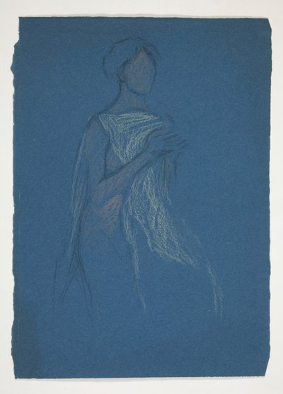 Skica ženy - kostýmní studie pro divadelní hru? od Edwin Austin Abbey