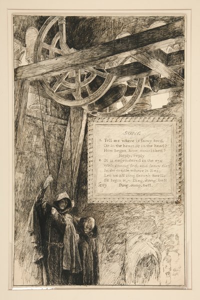 Píseň z dějství III, scéna ii, Kupec benátský od Edwin Austin Abbey