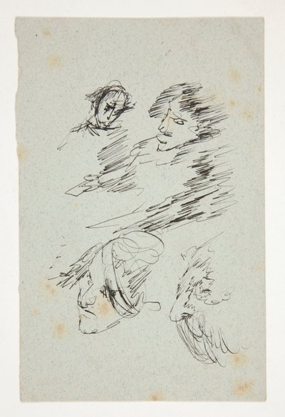 Studie hlav od Edwin Austin Abbey