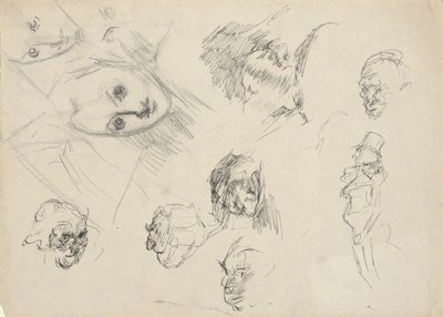Studie hlav od Edwin Austin Abbey