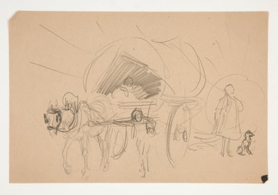 Studie pro .1201 - ilustrace pro Olivera Goldsmitha od Edwin Austin Abbey