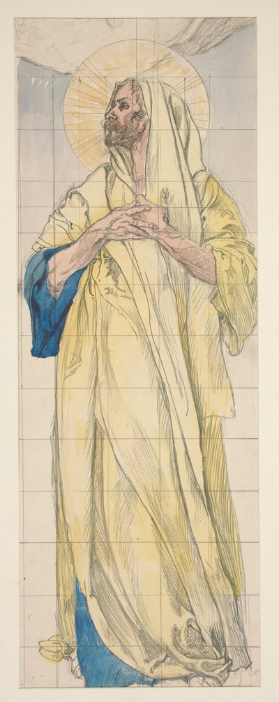 Studie pro Louise Comfort Tiffanyho od Edwin Austin Abbey