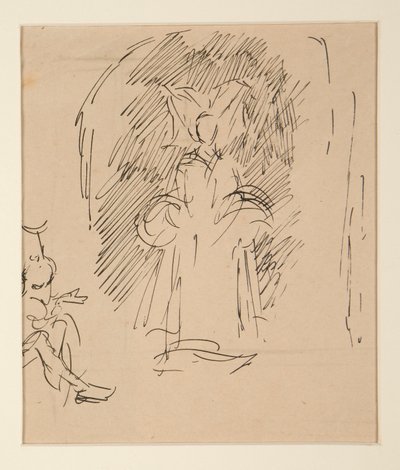 Studie pro kněze a velkou dámu (akvarel) od Edwin Austin Abbey