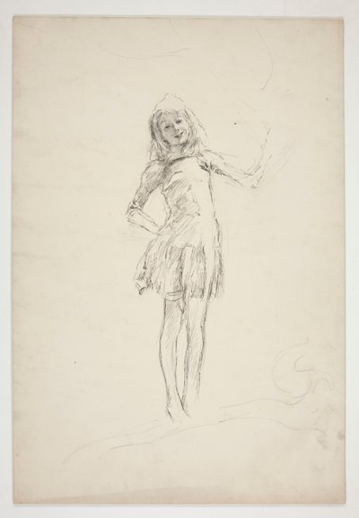 Studie pro Puka z Noci svatojánské od Edwin Austin Abbey