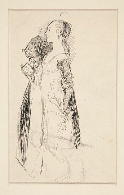 Studium pro výchovu Isabelly (olejomalba) od Edwin Austin Abbey