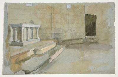 Studie pro The Quest of the Holy Grail (série patnácti obrazů pro Boston Public Library, dokončena v roce 1901) od Edwin Austin Abbey