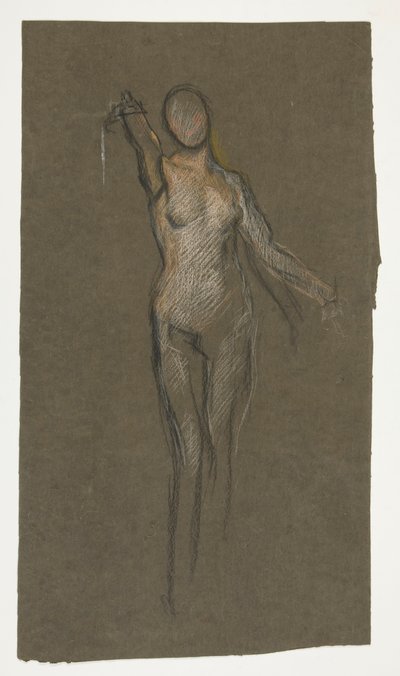 Studie pro ústřední postavu v od Edwin Austin Abbey