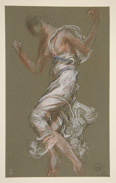 Studie pro postavu 13:00 in od Edwin Austin Abbey