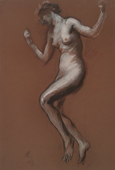 Studie pro postavu 13:00 in od Edwin Austin Abbey