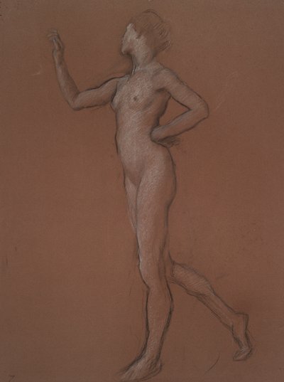 Studie pro postavu 7 hodin ráno od Edwin Austin Abbey