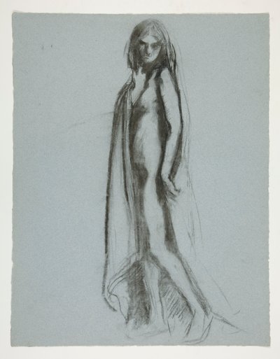 Studie pro postavu 19:00 in od Edwin Austin Abbey