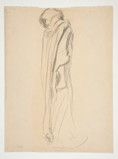 Studie pro postavu 21:00 in od Edwin Austin Abbey