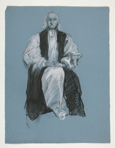 Studie pro postavu biskupa Williama Whitea, v od Edwin Austin Abbey