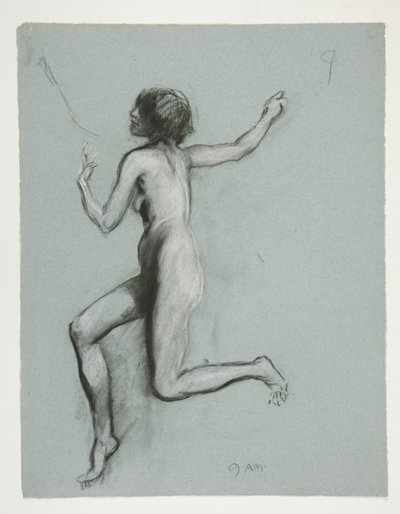 Studie pro postavu 9 hodin ráno od Edwin Austin Abbey